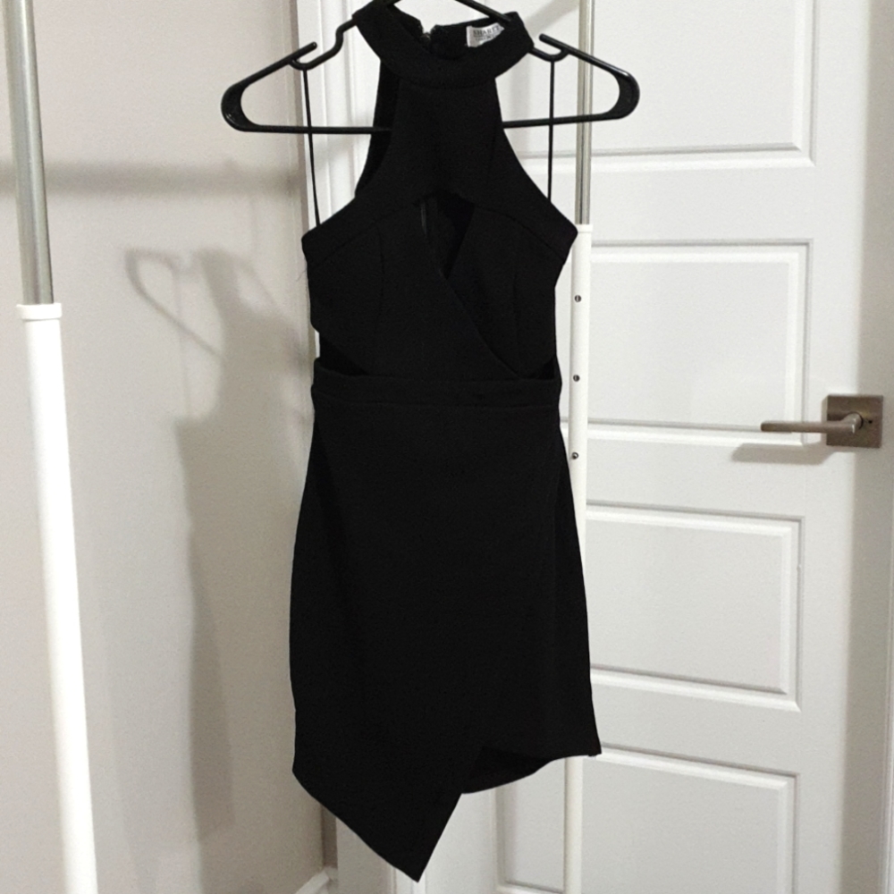 Cutout halter dress